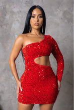 Load image into Gallery viewer, Jessica sequined Midi Dress
