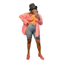 Load image into Gallery viewer, OVERSIZED SHIRT- LIGHT PINK
