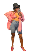 Load image into Gallery viewer, OVERSIZED SHIRT- LIGHT PINK
