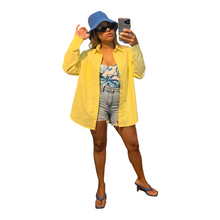 Load image into Gallery viewer, OVERSIZED SHIRT-YELLOW
