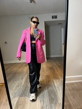 Load image into Gallery viewer, KITTY OVERSIZED BLAZER-PINK
