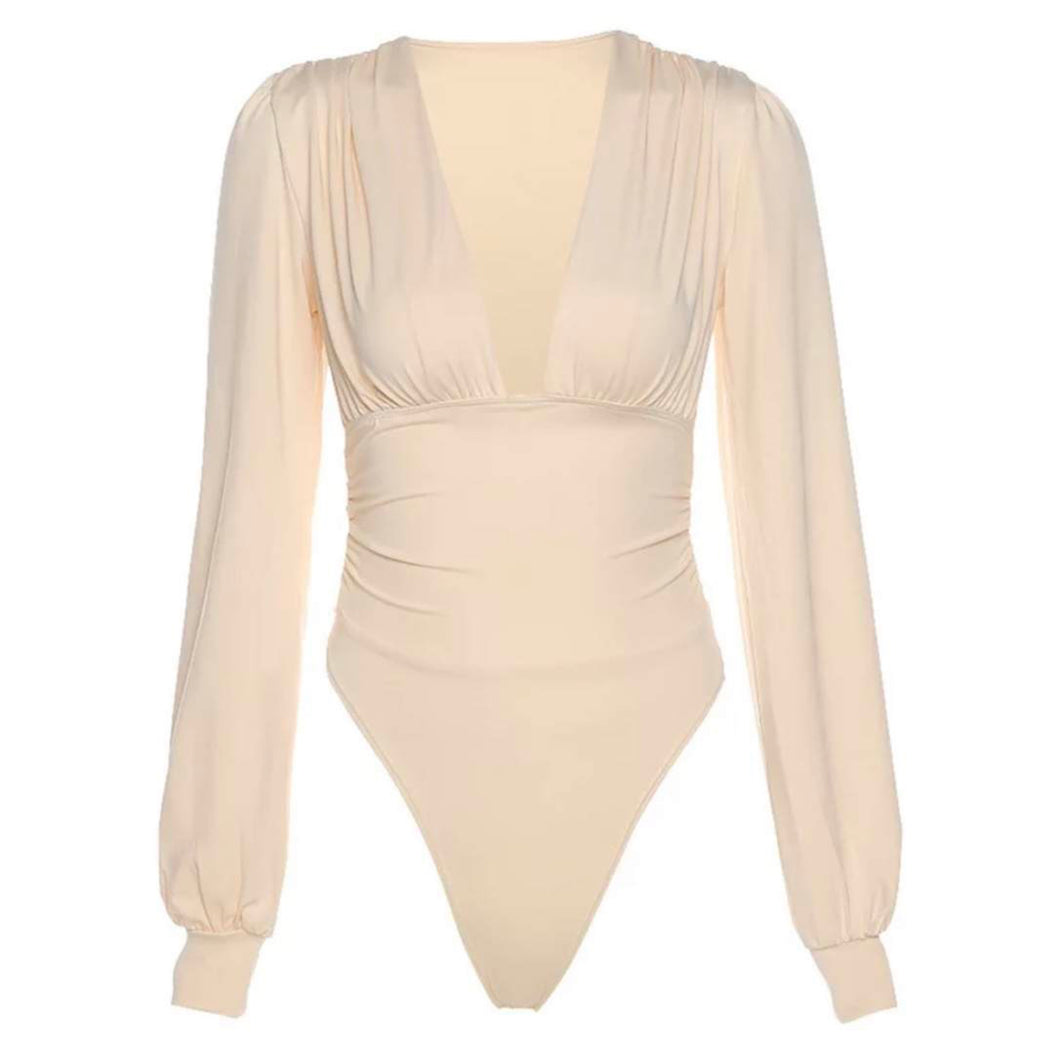 KLK BODYSUIT- BEIGE